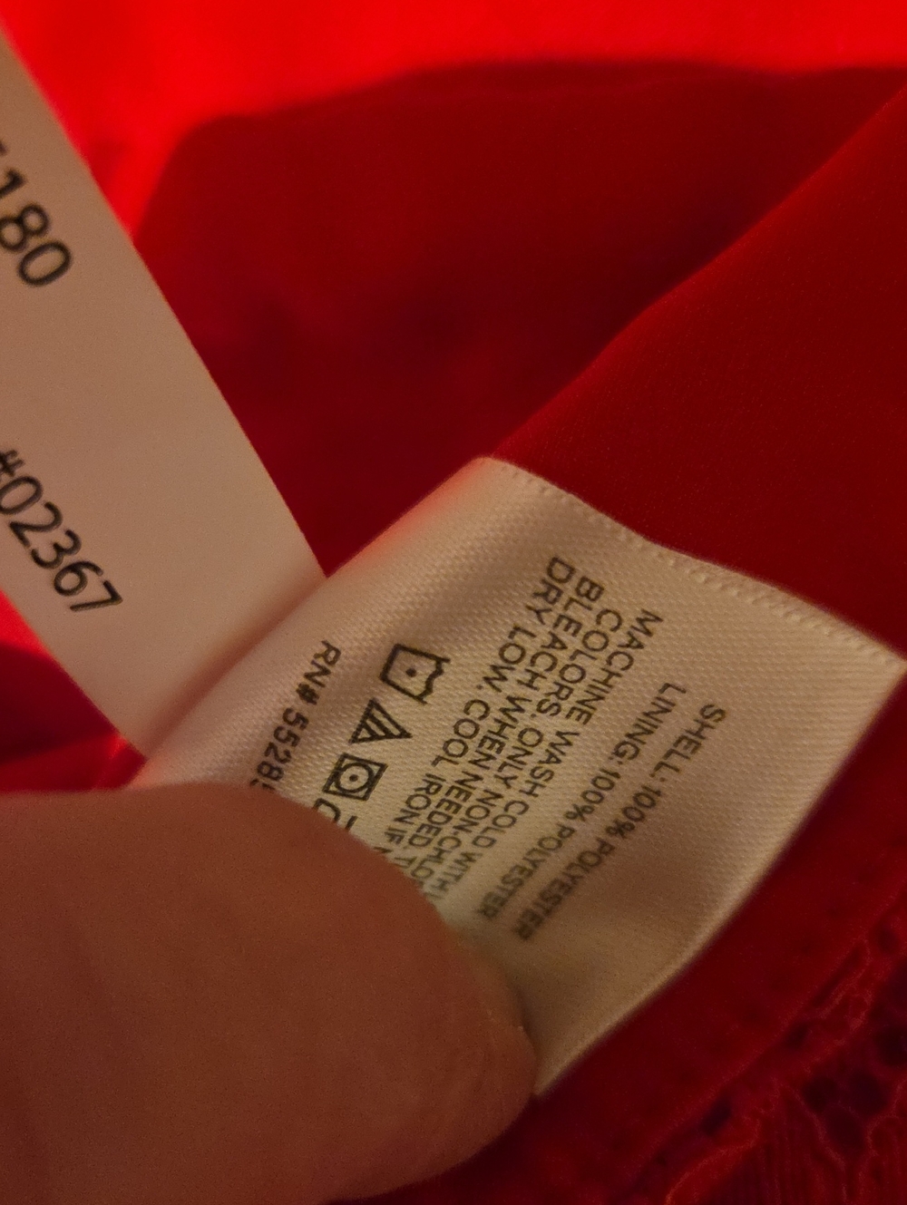 ❤️ NWOT! EXPRESS RED LACE HIGH WAIST LACE FLARE PANTS, 2 (26) - Picture 9 of 15